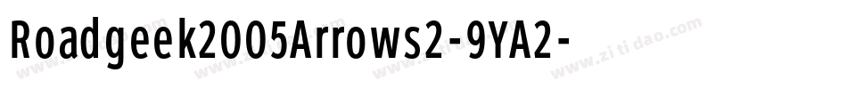 Roadgeek2005Arrows2-9YA2字体转换