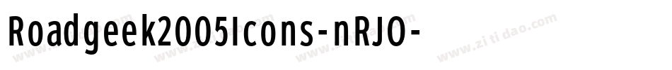 Roadgeek2005Icons-nRJO字体转换 Roadgeek2005Icons-nRJO字体转换