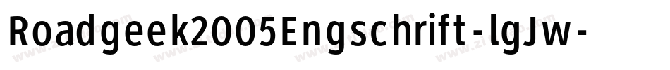 Roadgeek2005Engschrift-lgJw字体转换
