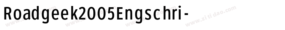Roadgeek2005Engschri字体转换