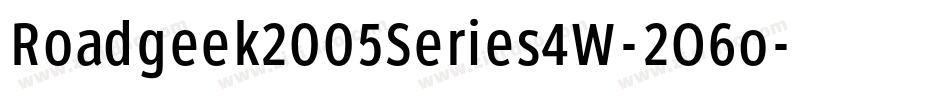 Roadgeek2005Series4W-2O6o字体转换 Roadgeek2005Series4W-2O6o字体转换