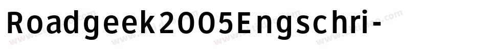 Roadgeek2005Engschri字体转换