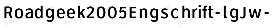 Roadgeek2005Engschrift-lgJw字体转换