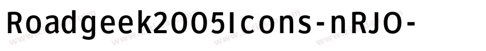 Roadgeek2005Icons-nRJO字体转换 Roadgeek2005Icons-nRJO字体转换