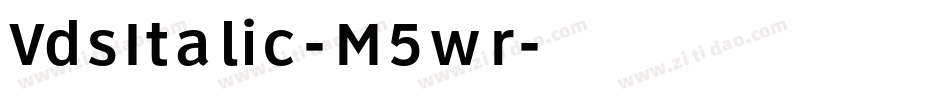 VdsItalic-M5wr字体转换