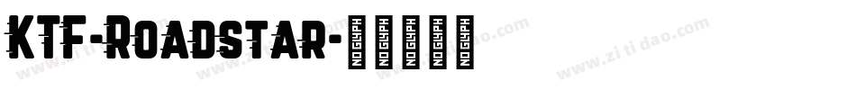 KTF-Roadstar字体转换