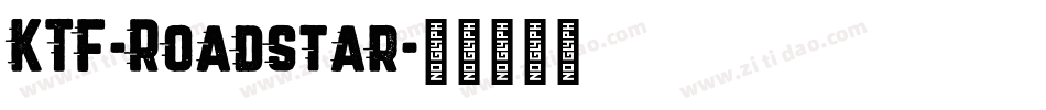 KTF-Roadstar字体转换