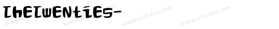TheTwenties字体转换