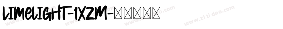 Limelight-1XzM字体转换