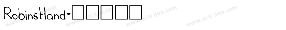 RobinsHand字体转换