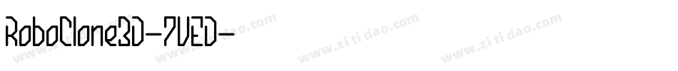 RoboClone3D-7VED字体转换