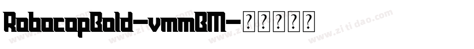 RobocopBold-vmmBM字体转换