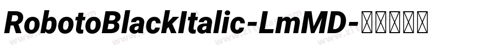 RobotoBlackItalic-LmMD字体转换