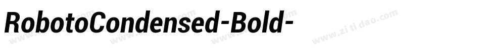 RobotoCondensed-Bold字体转换