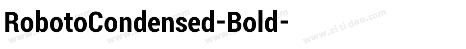 RobotoCondensed-Bold字体转换