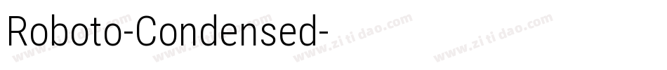 Roboto-Condensed字体转换