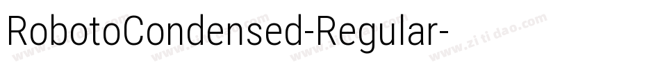 RobotoCondensed-Regular字体转换