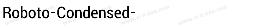 Roboto-Condensed字体转换