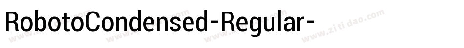 RobotoCondensed-Regular字体转换
