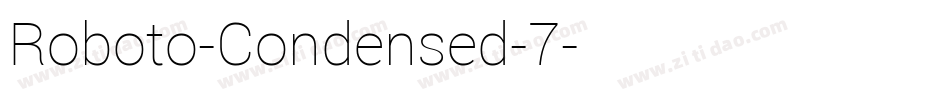 Roboto-Condensed-7字体转换