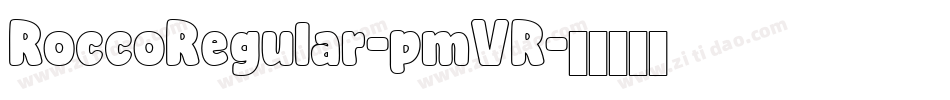 RoccoRegular-pmVR字体转换
