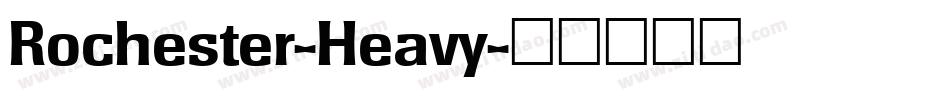 Rochester-Heavy字体转换