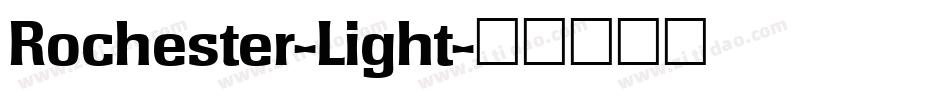 Rochester-Light字体转换
