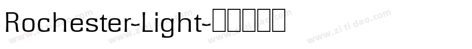Rochester-Light字体转换