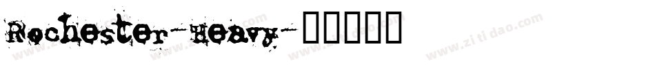 Rochester-Heavy字体转换