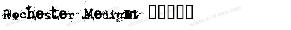 Rochester-Medium字体转换