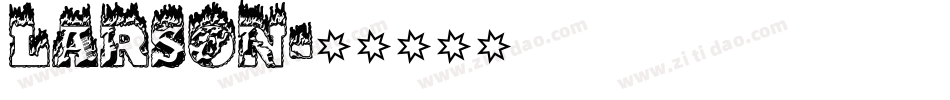 LARSON字体转换