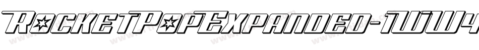 RocketPopExpanded-1WW4字体转换