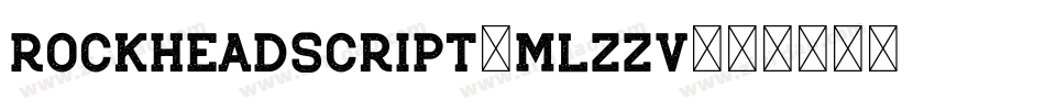 RockheadScript-mLZZV字体转换