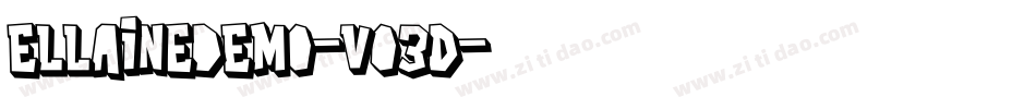 Ellainedemo-vo3D字体转换