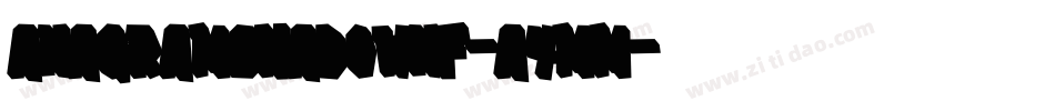 AnagramShadowNf-A4mm字体转换