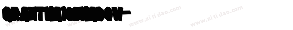 GranthamShadow字体转换