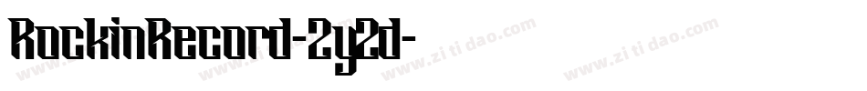 RockinRecord-2y2d字体转换