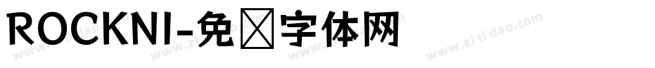 ROCKNI字体转换