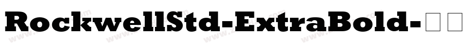RockwellStd-ExtraBold字体转换
