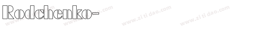 Rodchenko字体转换