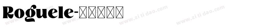 Roguele字体转换