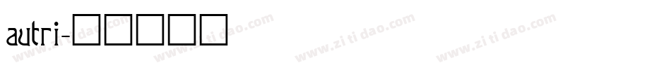 autri字体转换