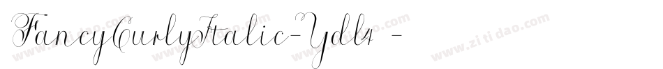 FancyCurlyItalic-Ydl4字体转换