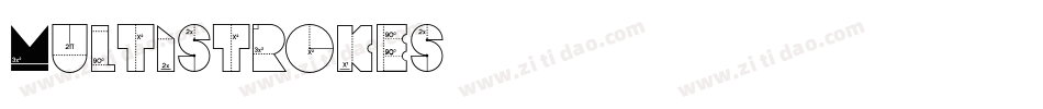 Multistrokes字体转换