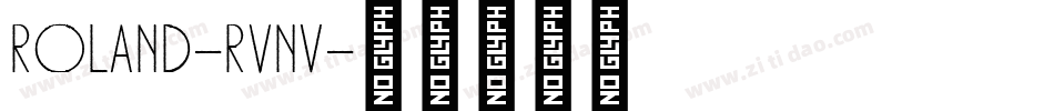 Roland-RVnv字体转换