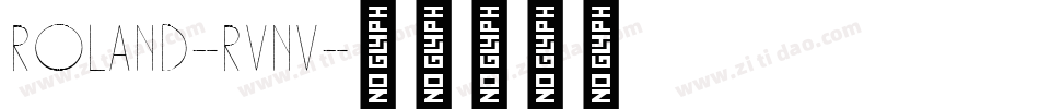 Roland-RVnv字体转换