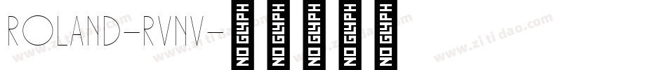 Roland-RVnv字体转换