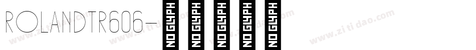 RolandTR606字体转换