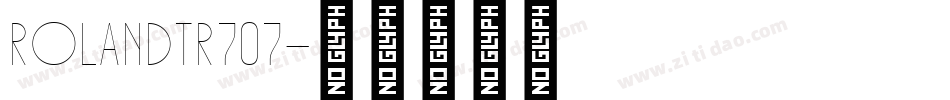 RolandTR707字体转换