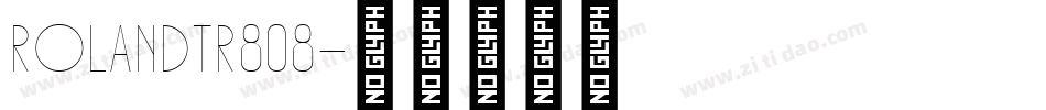 RolandTR808字体转换